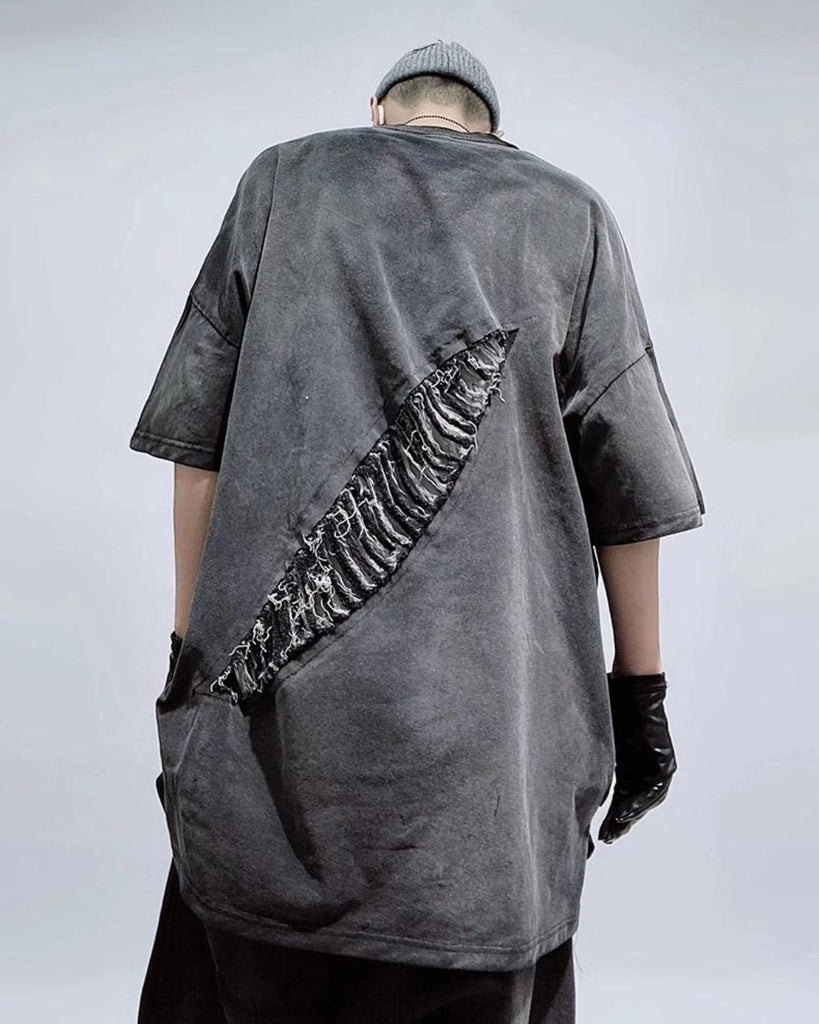 Damage Street Retro T-Shirt UCS0008 - KBQUNQ｜韓国メンズファッション通販サイト