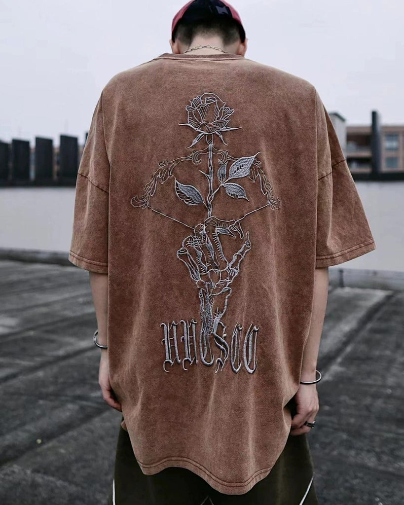 Old Skull Short Sleeve T-Shirt UCS0012 - KBQUNQ｜韓国メンズファッション通販サイト