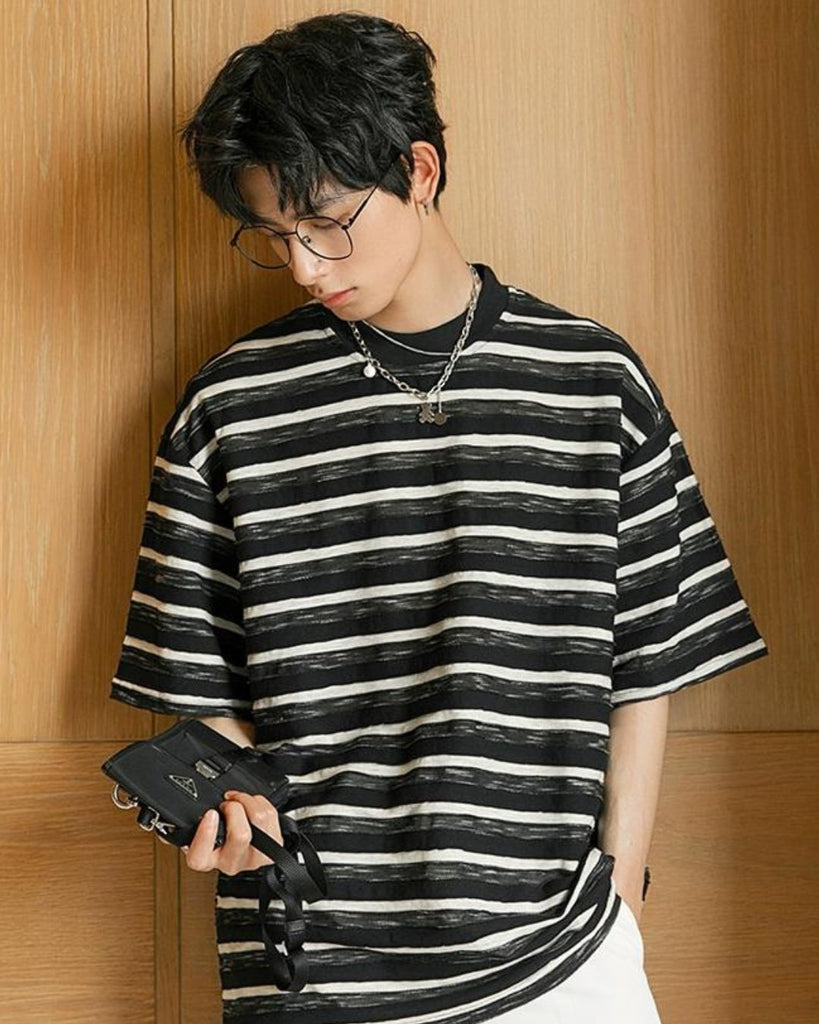 Original Multi-Border T-Shirt CCR0029 - KBQUNQ｜韓国メンズファッション通販サイト