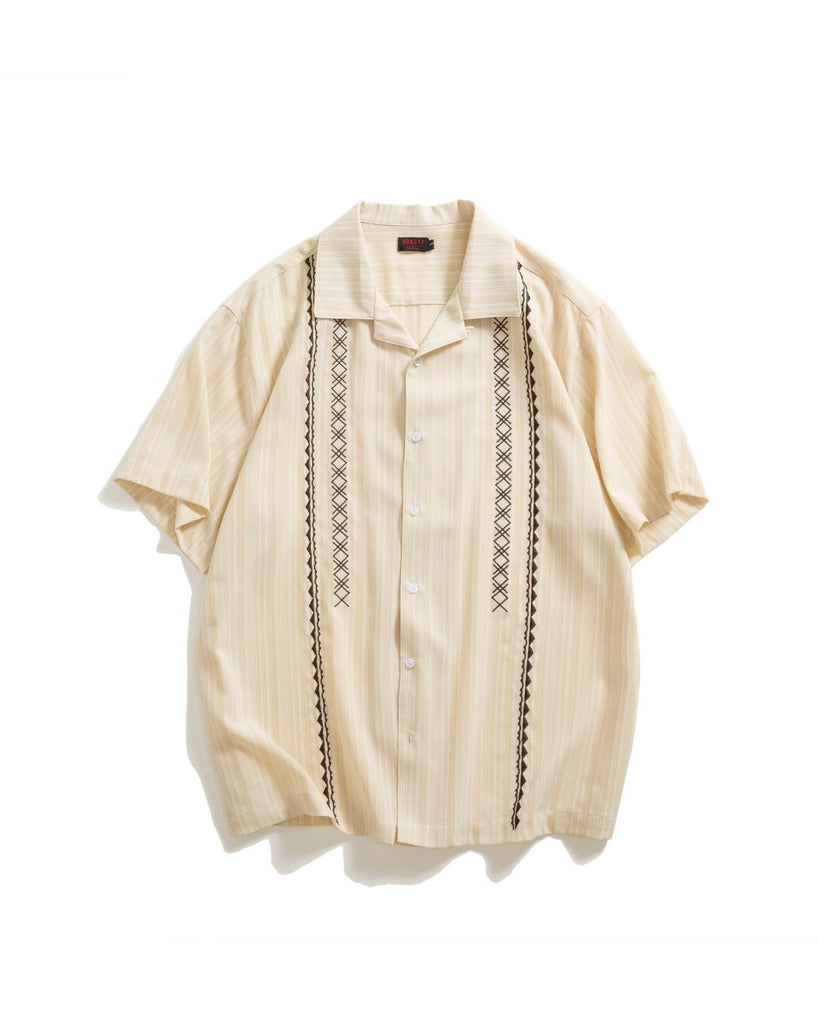 Retro Hawaiian Short Sleeve Shirt S410003 - KBQUNQ｜韓国メンズファッション通販サイト
