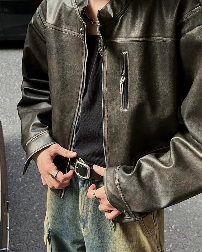 Riders Faux Leather Jacket JMH0055 - KBQUNQ｜ファッション通販