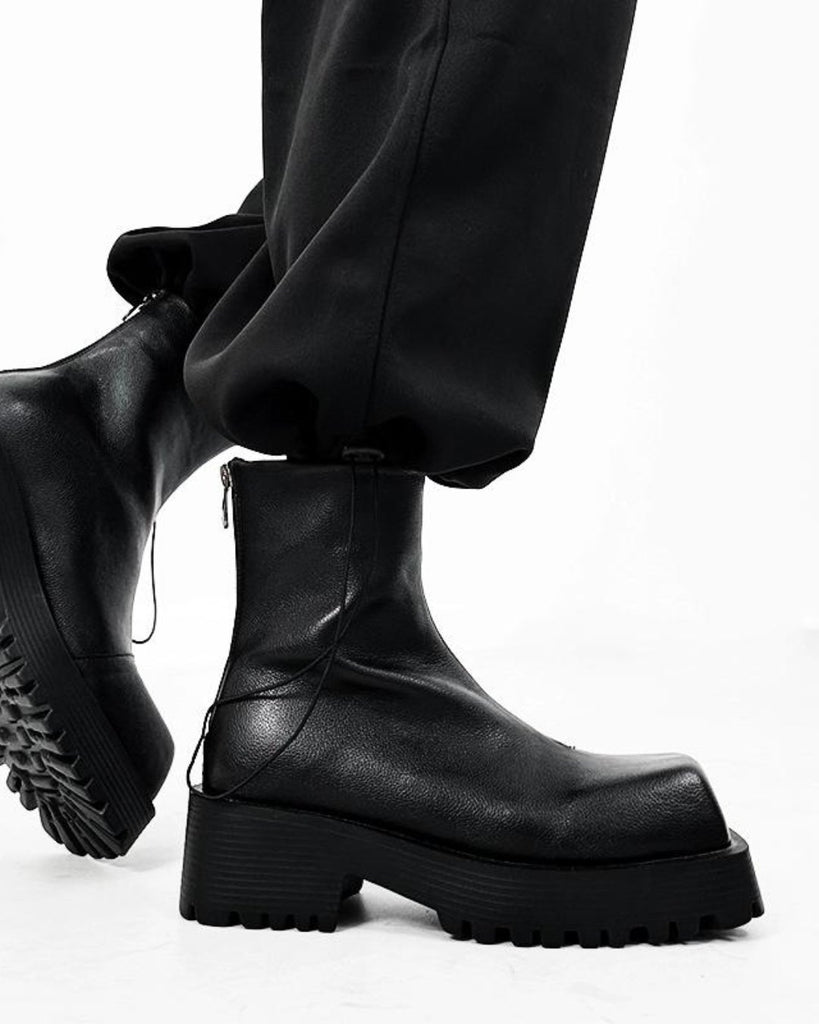 Square Toe High Heel Boots KBQ0587 - KBQUNQ｜ファッション通販