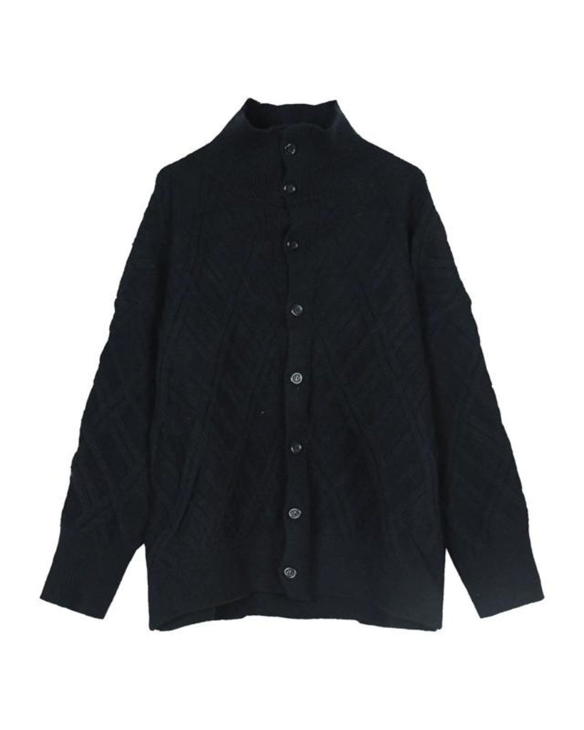 Stand Collar Casual Knit Cardigan CBJ0053 - KBQUNQ｜ファッション通販