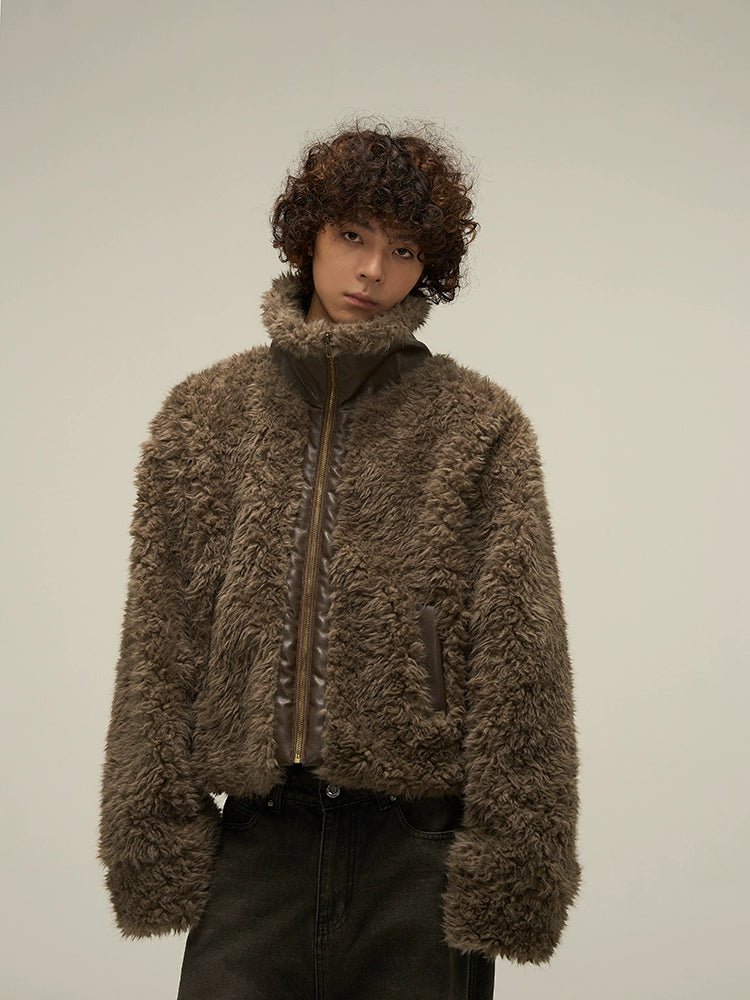 Stand Collar Fur Jacket 77F0010 - KBQUNQ｜ファッション通販