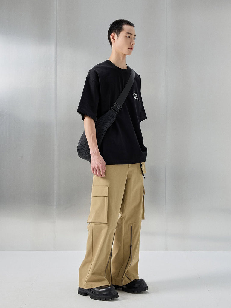 Straight Cargo Pants NAS0007 - KBQUNQ｜韓国メンズファッション通販サイト