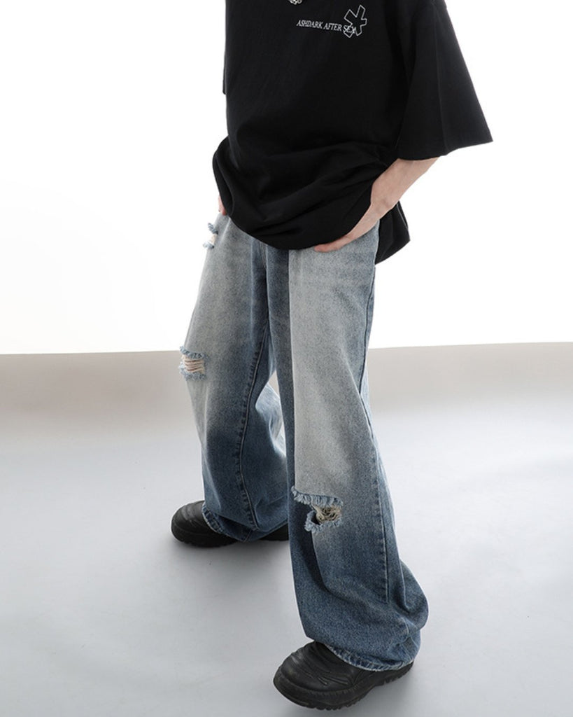 Straight Loose Wide Leg Pants ASD0024 - KBQUNQ｜韓国メンズファッション通販サイト