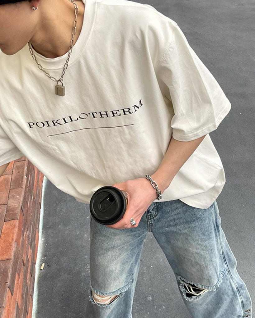Street Basic T-shirt PLT0025 - KBQUNQ｜韓国メンズファッション通販サイト