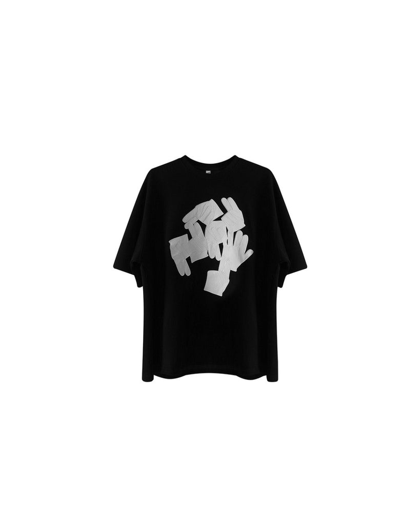 Unique Loose Short Sleeve T-Shirt HOZ0001 - KBQUNQ｜韓国メンズファッション通販サイト