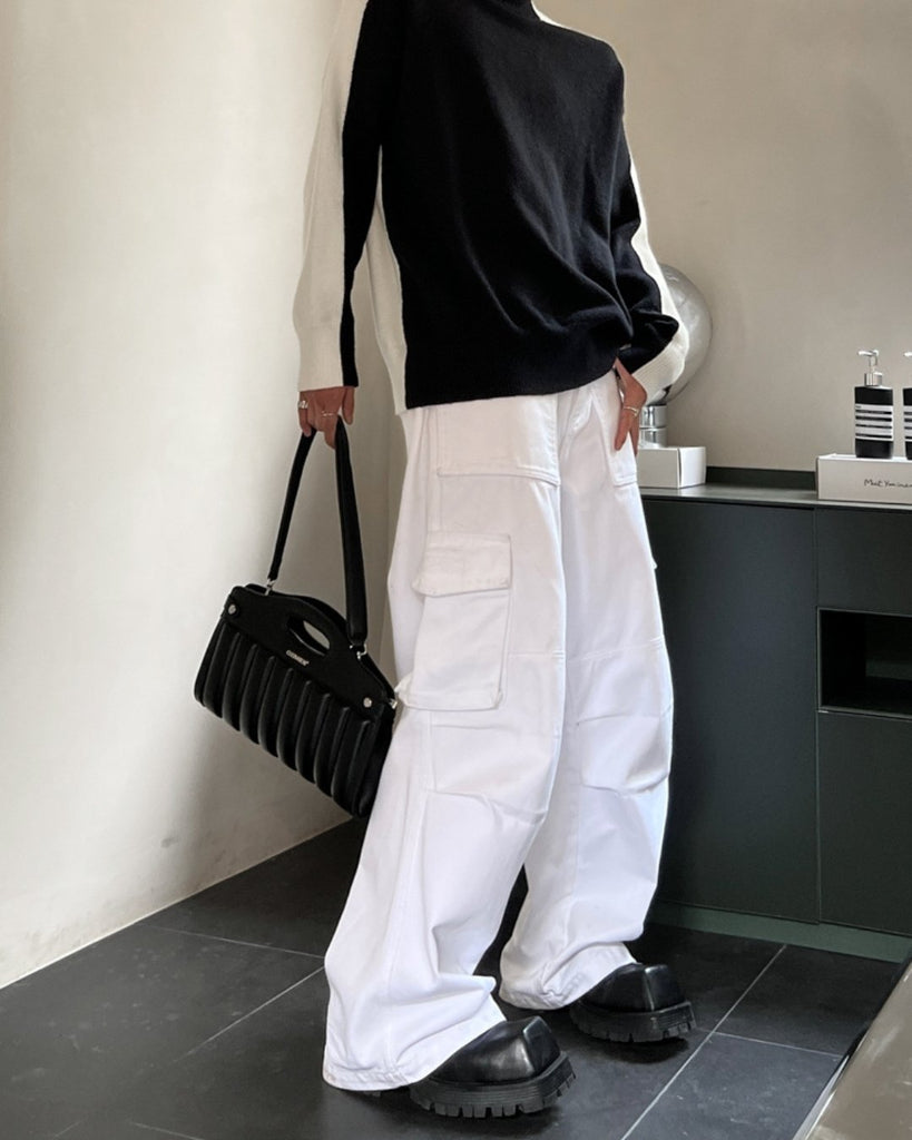 Wide Cargo Pants TNS0016 - KBQUNQ｜韓国メンズファッション通販サイト