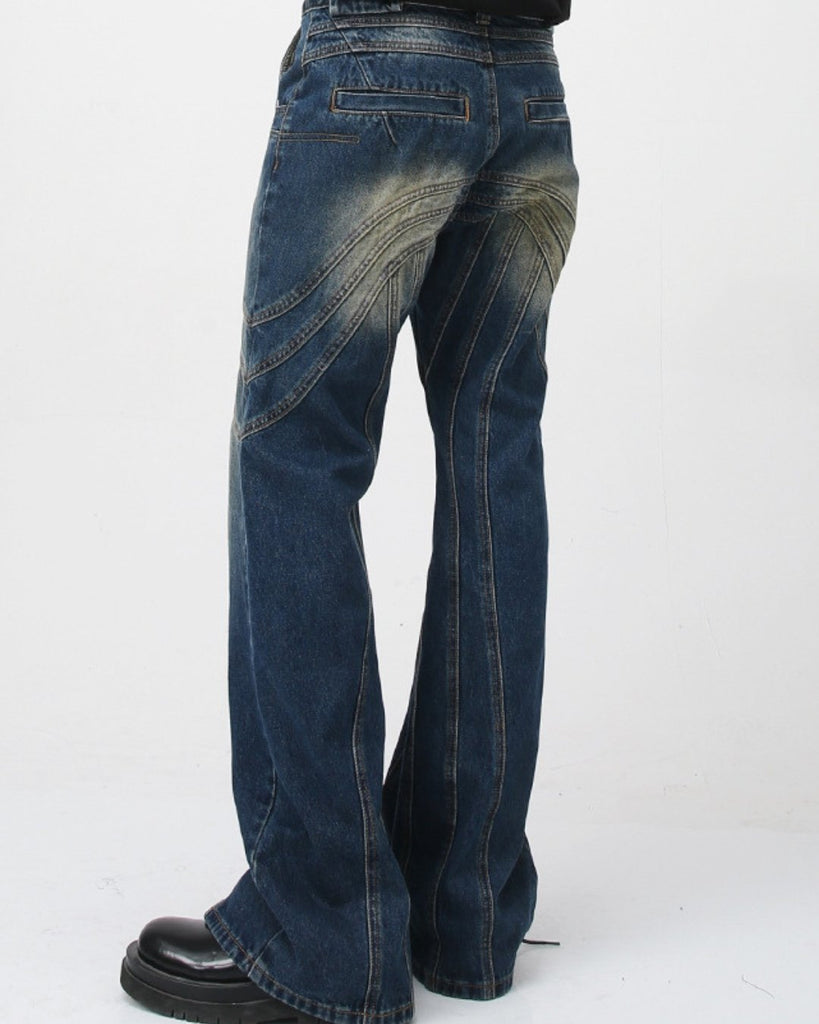 Wide Denim Pants Jeans P1O0005 - KBQUNQ｜韓国メンズファッション通販サイト