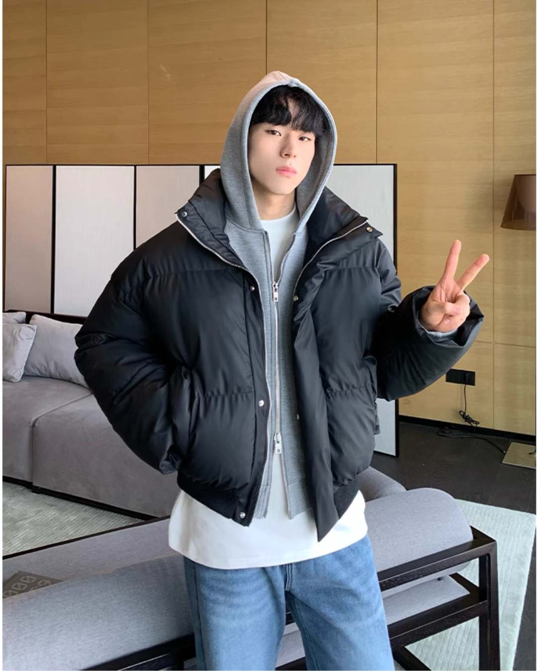Stand Collar Down Jacket CBJ0100 – KBQUNQ｜ファッション通販
