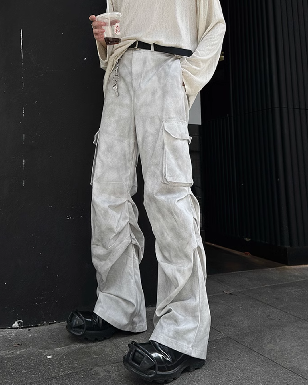 Multi Pocket Loose Wide Pants JMH0105 – KBQUNQ｜ファッション通販