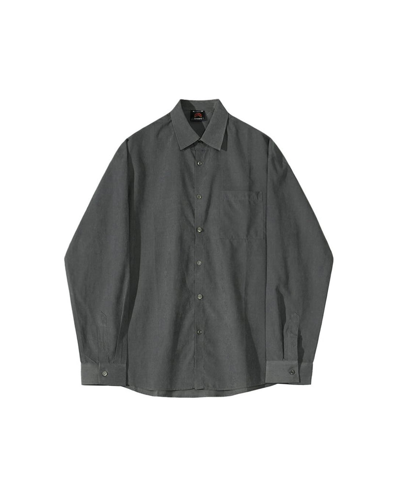 Basic Casual Long Sleeve Shirt VCH0111 - KBQUNQ｜ファッション通販