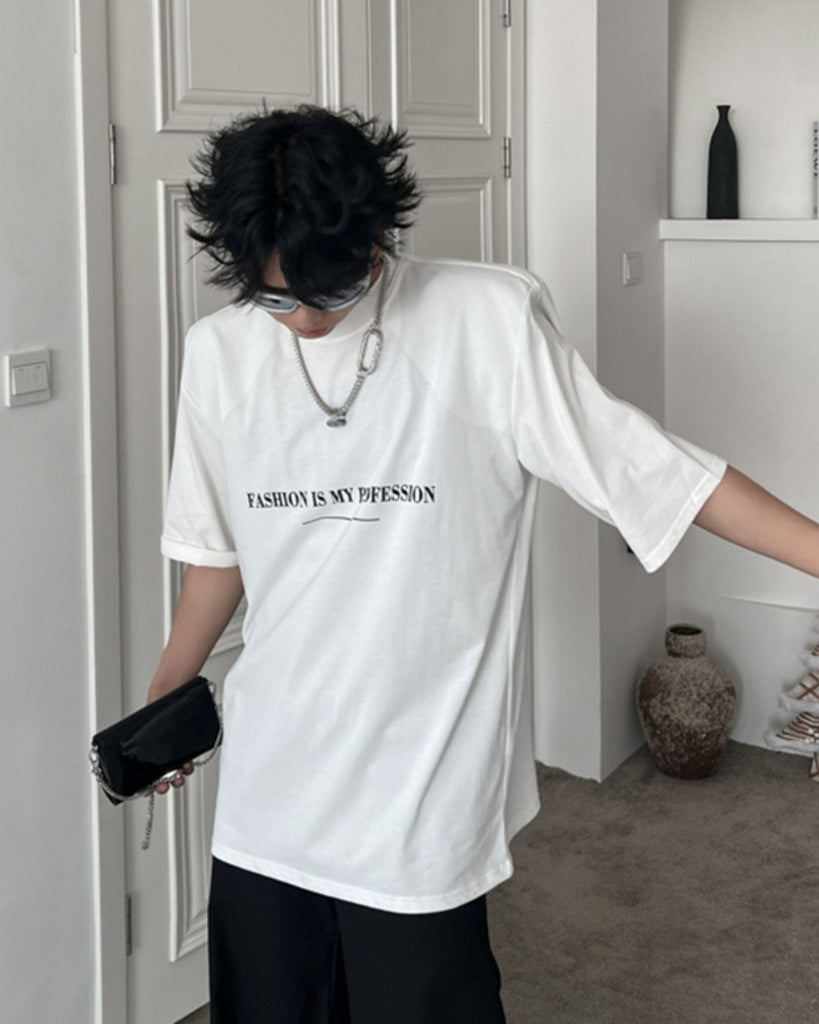 Basic Logo Short Sleeve T-Shirt TNS0114 - KBQUNQ｜韓国メンズファッション通販サイト