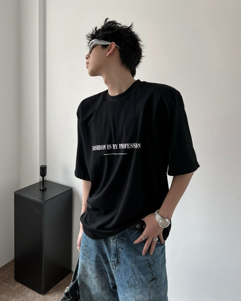 Basic Logo Short Sleeve T-Shirt TNS0114 - KBQUNQ｜韓国メンズファッション通販サイト