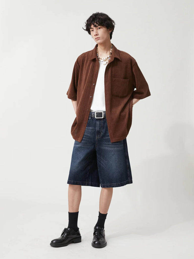 Basic Loose Casual Shirt S410009 - KBQUNQ｜韓国メンズファッション通販サイト