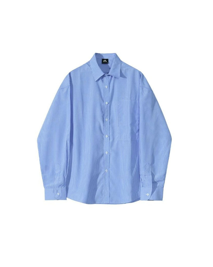 Basic Stripe Loose Shirt VCH0115 - KBQUNQ｜ファッション通販