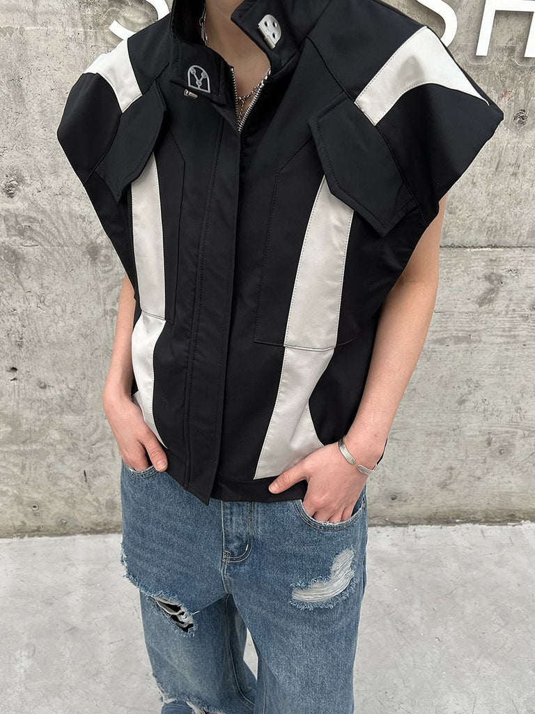 Bicolor Casual Vest FEI0010 - KBQUNQ｜韓国メンズファッション通販サイト