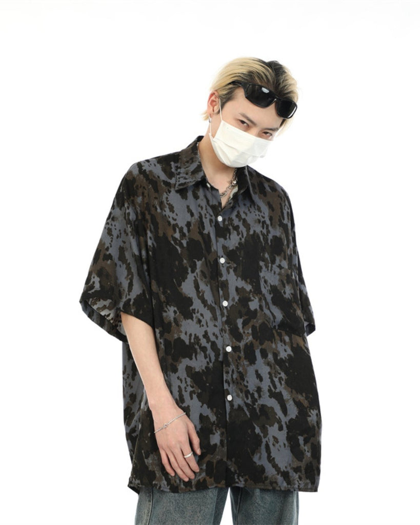 Camouflage Leopard Shirt MXD0007 - KBQUNQ｜韓国メンズファッション通販サイト