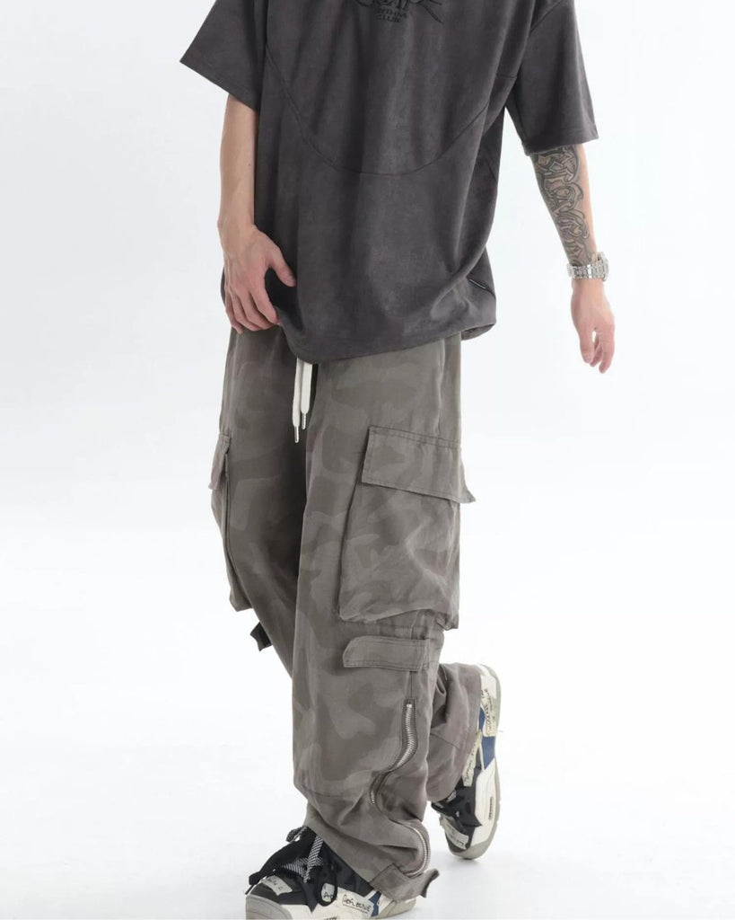 Camouflage Pocket Cargo Pants BKL0003 - KBQUNQ｜韓国メンズファッション通販サイト