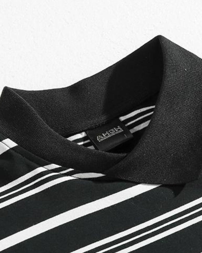 Casual Border Polo Shirt VCH0107 - KBQUNQ｜韓国メンズファッション通販サイト
