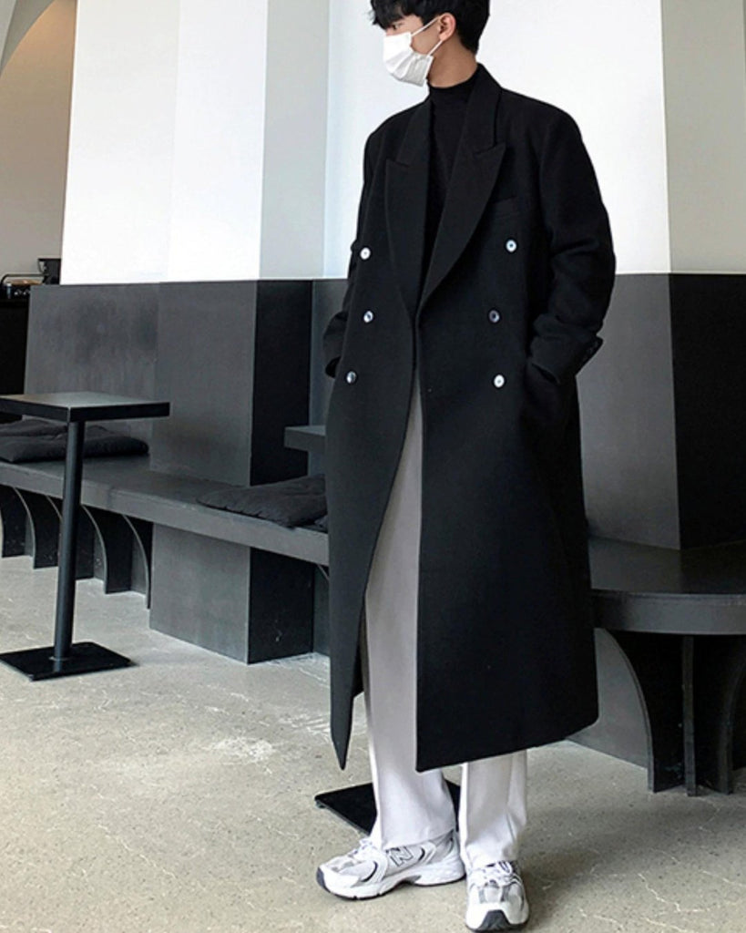 Casual Loose Black Coat VCH0178 - KBQUNQ｜ファッション通販