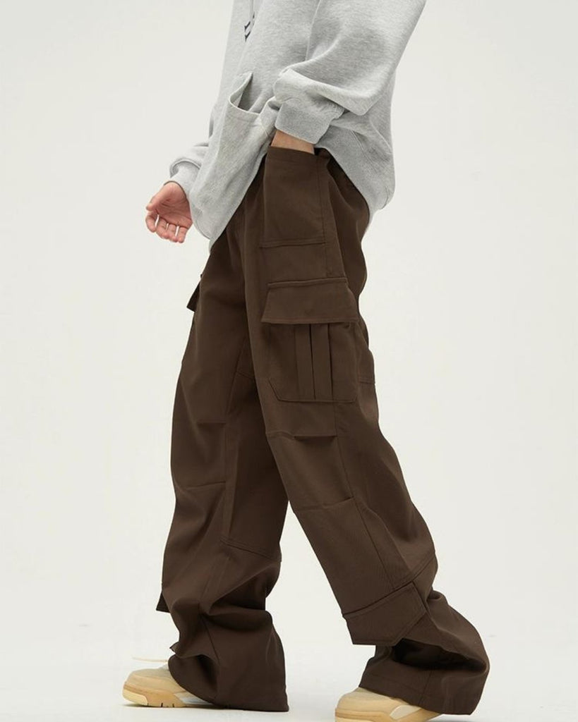 Casual Loose Cargo Pants 77F0002 - KBQUNQ｜韓国メンズファッション通販サイト