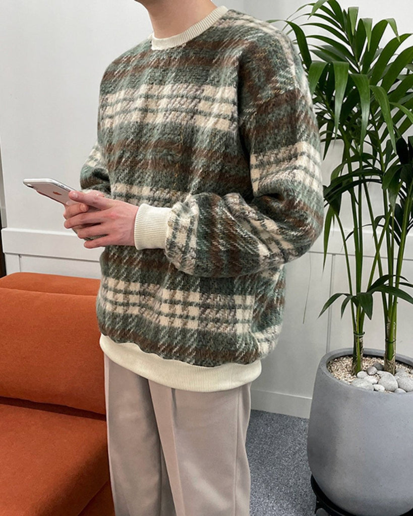 CASUAL MOHAIR KNIT KBQ0565 - KBQUNQ｜韓国メンズファッション通販サイト