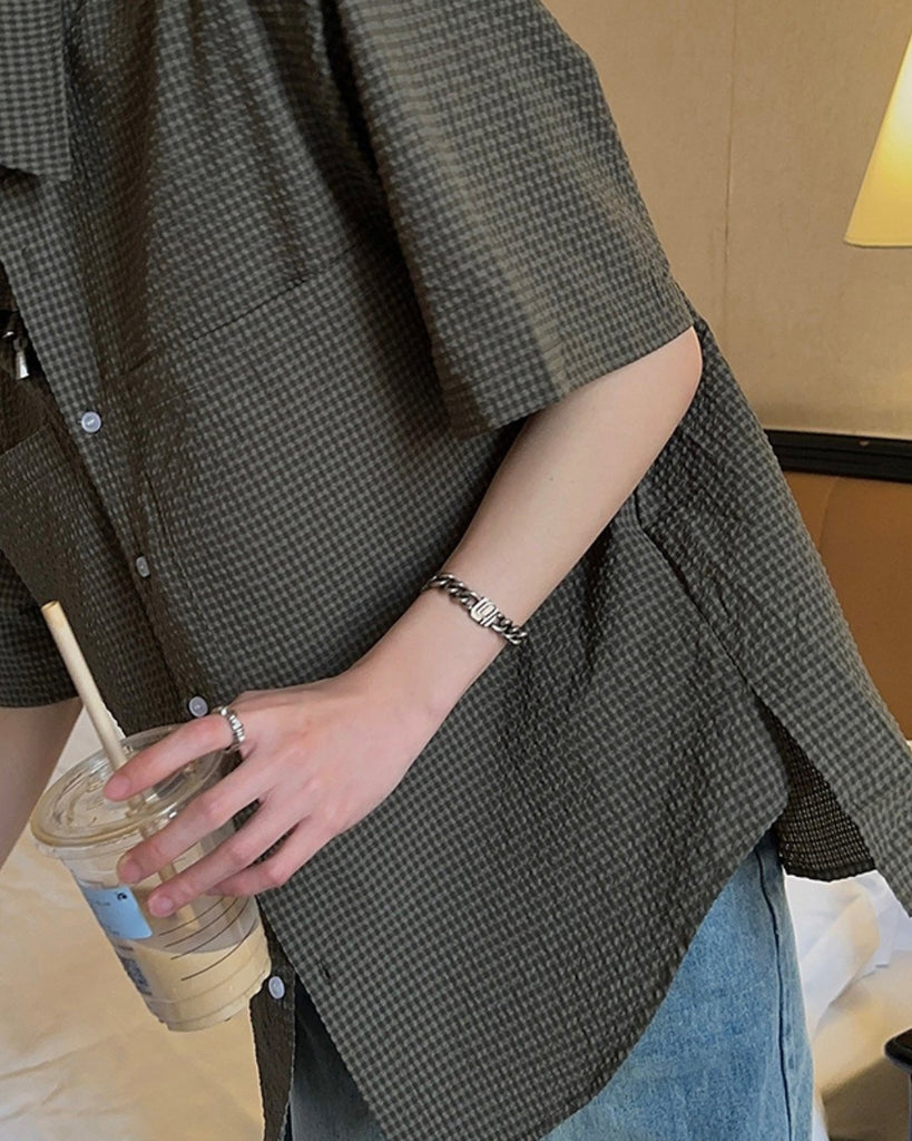 Casual Polo Collar Shirt JMH0010 - KBQUNQ｜韓国メンズファッション通販サイト