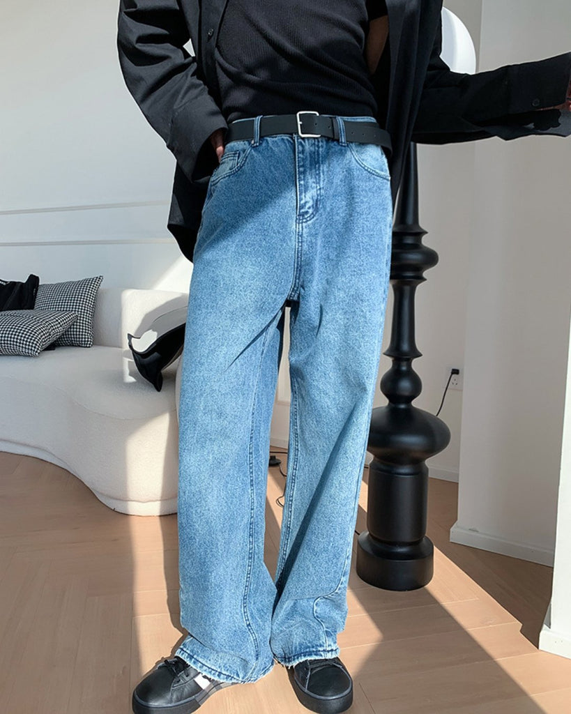 Casual baggy straight jeans