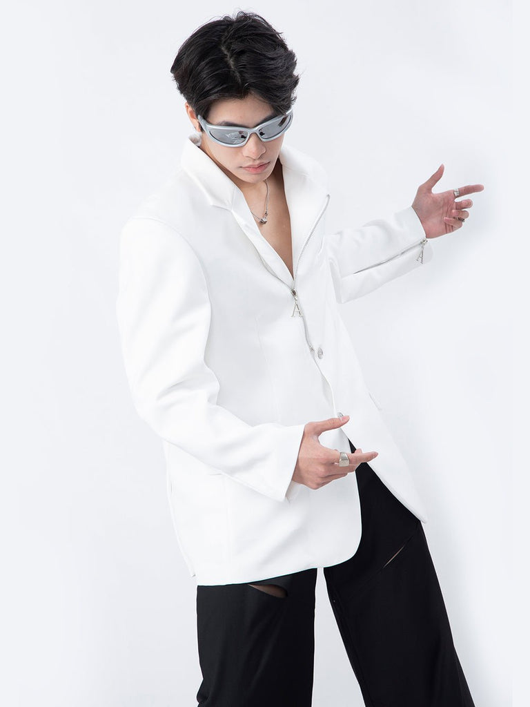 Chain Tailored Jacket P1O0009 - KBQUNQ｜韓国メンズファッション通販サイト