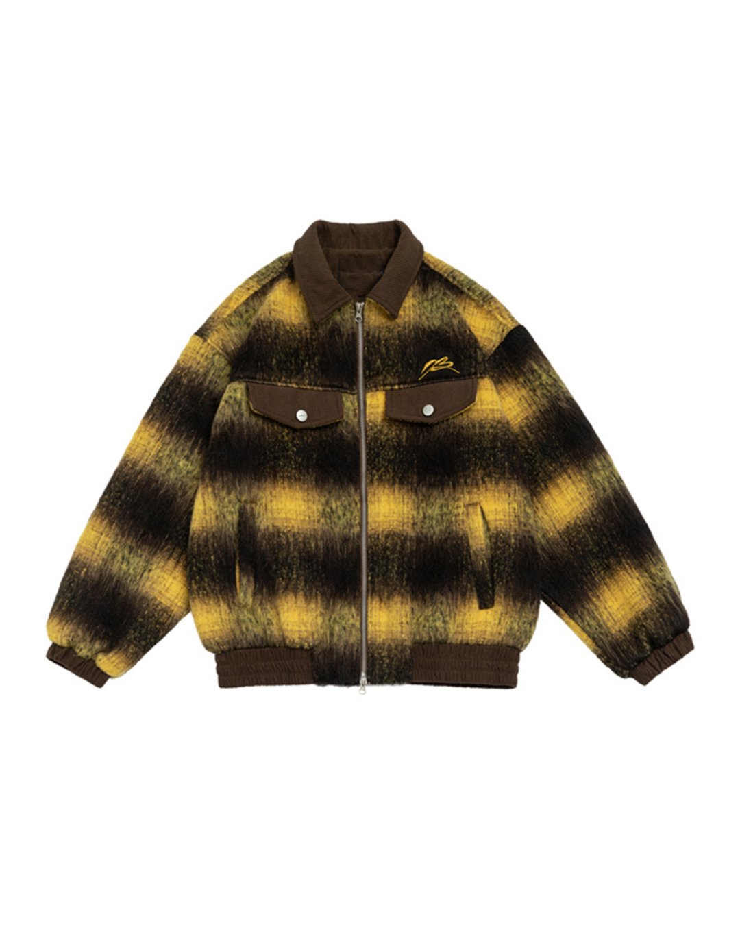 Check Shaggy Blouson Jacket HGX0005 – KBQUNQ｜ファッション通販