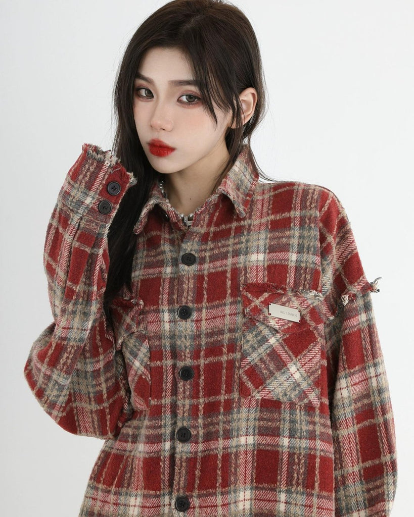 Check Shirts Jacket INS0002 - KBQUNQ｜ファッション通販