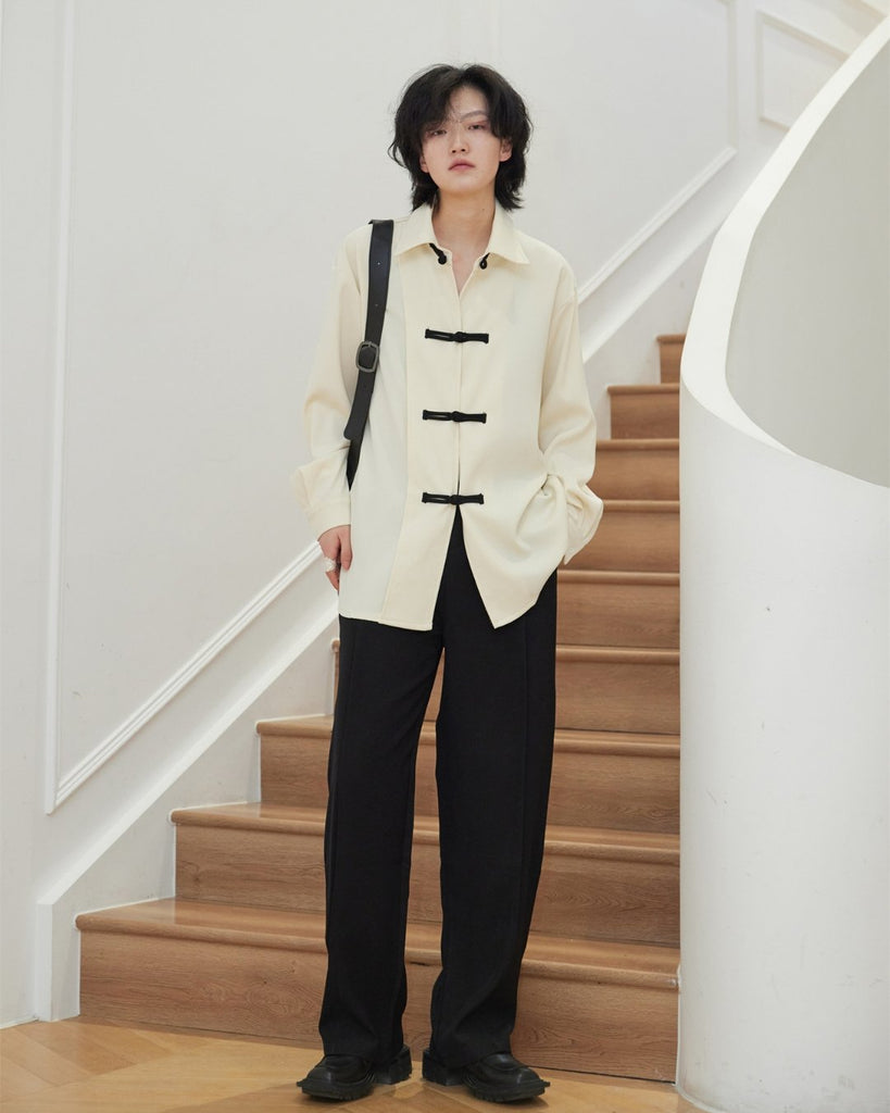 China Long Sleeve Shirt SVN0014 - KBQUNQ｜韓国メンズファッション通販サイト