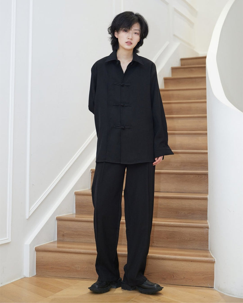 China Long Sleeve Shirt SVN0014 - KBQUNQ｜韓国メンズファッション通販サイト