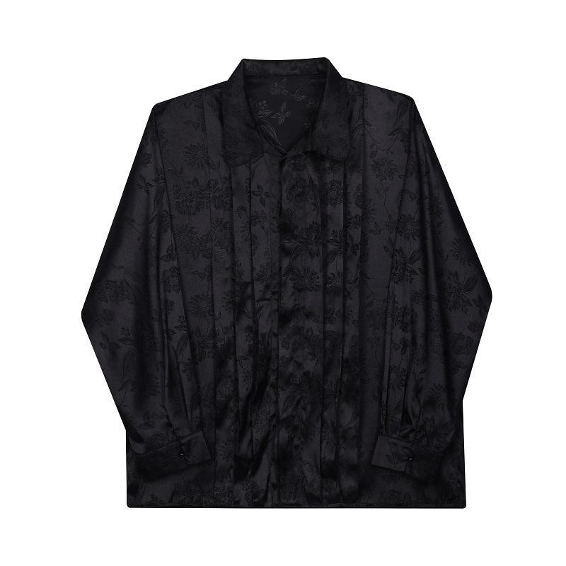 China Pleated Shirt SVN0012 - KBQUNQ｜韓国メンズファッション通販サイト