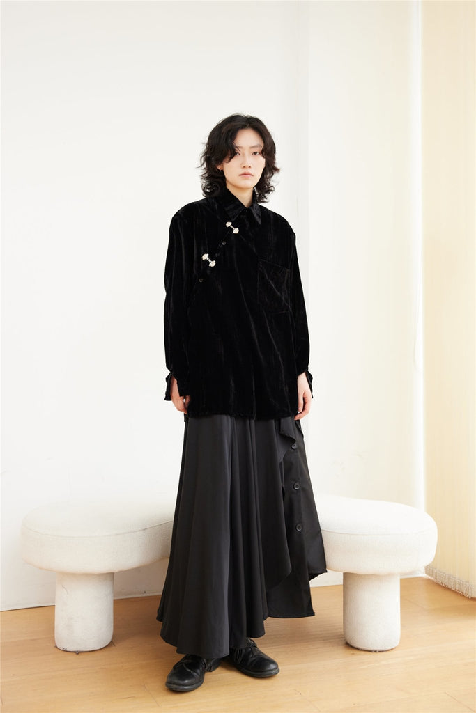 China Velvet Shirt SVN0005 - KBQUNQ｜韓国メンズファッション通販サイト