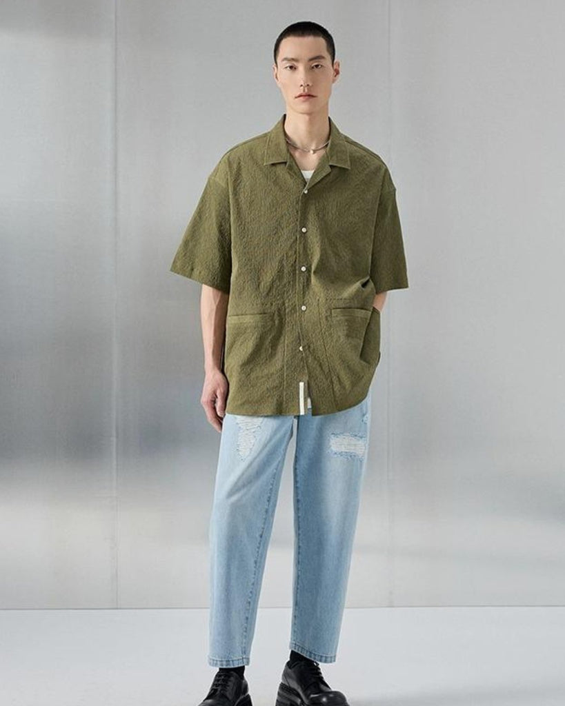 Classic Design Casual Shirt NAS0001 - KBQUNQ｜韓国メンズファッション通販サイト