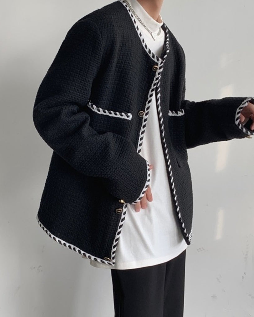 COLLARLESS JACKET【KBQ507】 - KBQUNQ｜韓国メンズファッション通販サイト