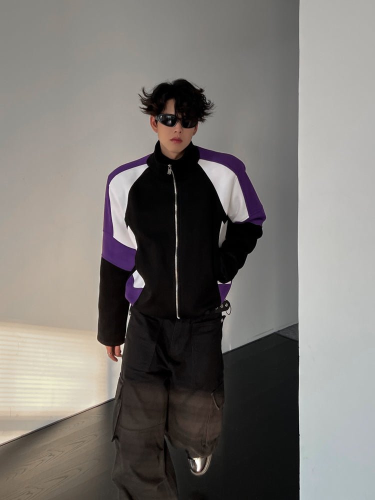 Color Block Jacket TNS0068 - KBQUNQ｜韓国メンズファッション通販サイト