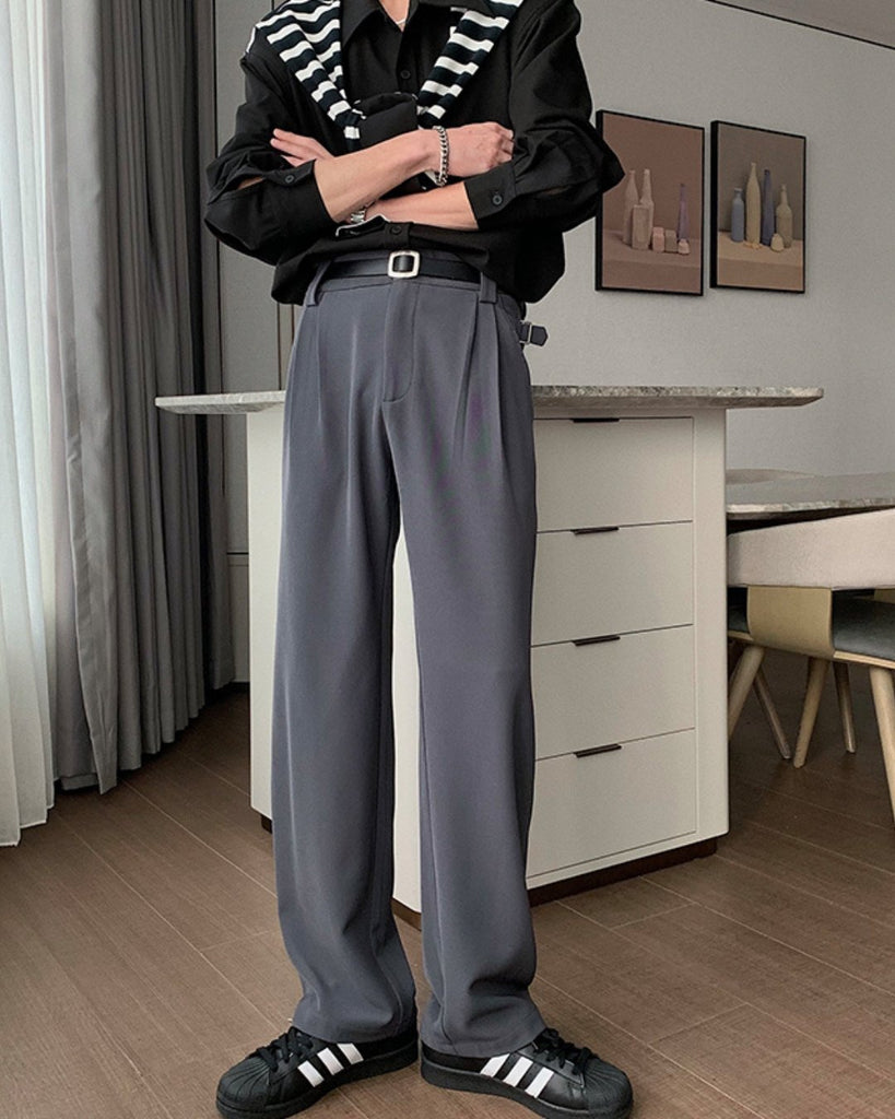 Cool Casual Straight Pants HUD0037 - KBQUNQ｜韓国メンズファッション通販サイト