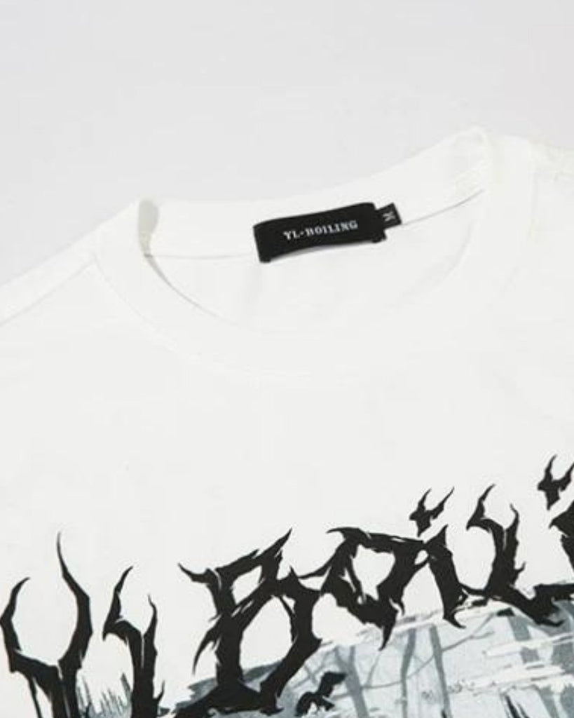 Devil Deep Impact T-Shirt VGD0004 - KBQUNQ｜韓国メンズファッション通販サイト