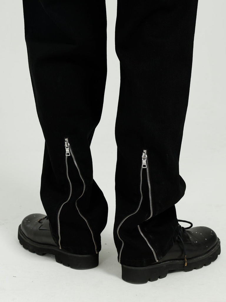 Double Zipper Jeans P1O0008 - KBQUNQ｜韓国メンズファッション通販サイト