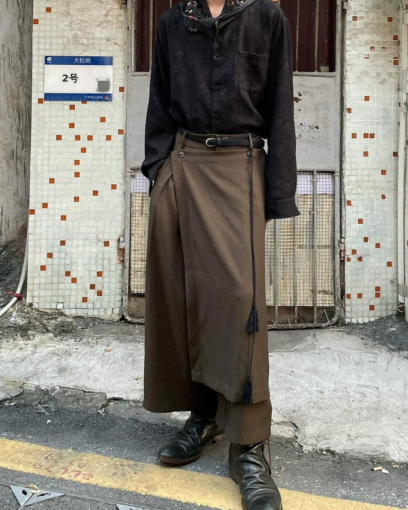 Draped Retro Casual Pants YMN0009 - KBQUNQ｜韓国メンズファッション通販サイト