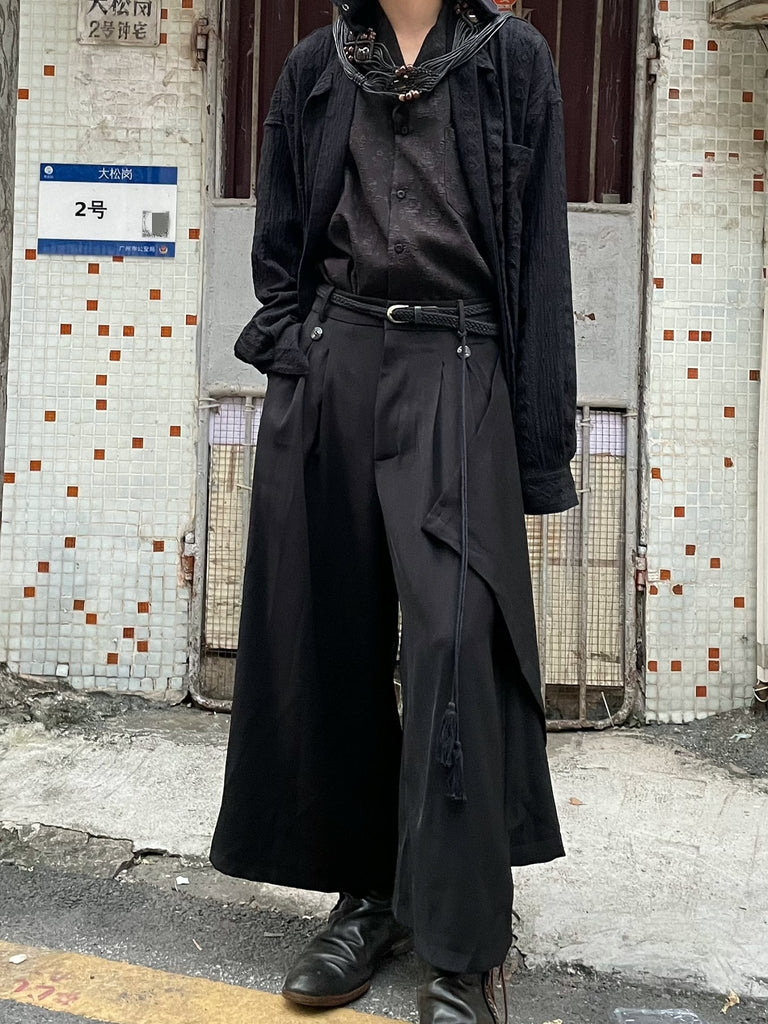 Draped Retro Casual Pants YMN0009 - KBQUNQ｜韓国メンズファッション通販サイト