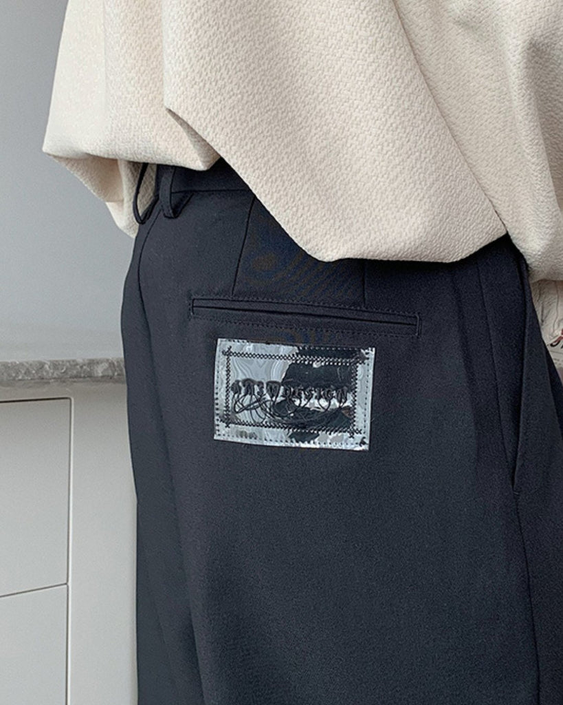 Draped Thin Casual Trousers HUD0011 - KBQUNQ｜韓国メンズファッション通販サイト