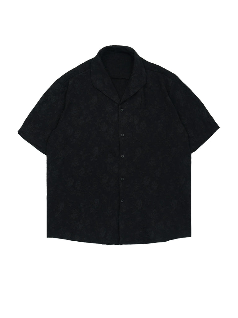 French Flower Embroidery Short Sleeve Shirt YMN0002 - KBQUNQ｜韓国メンズファッション通販サイト