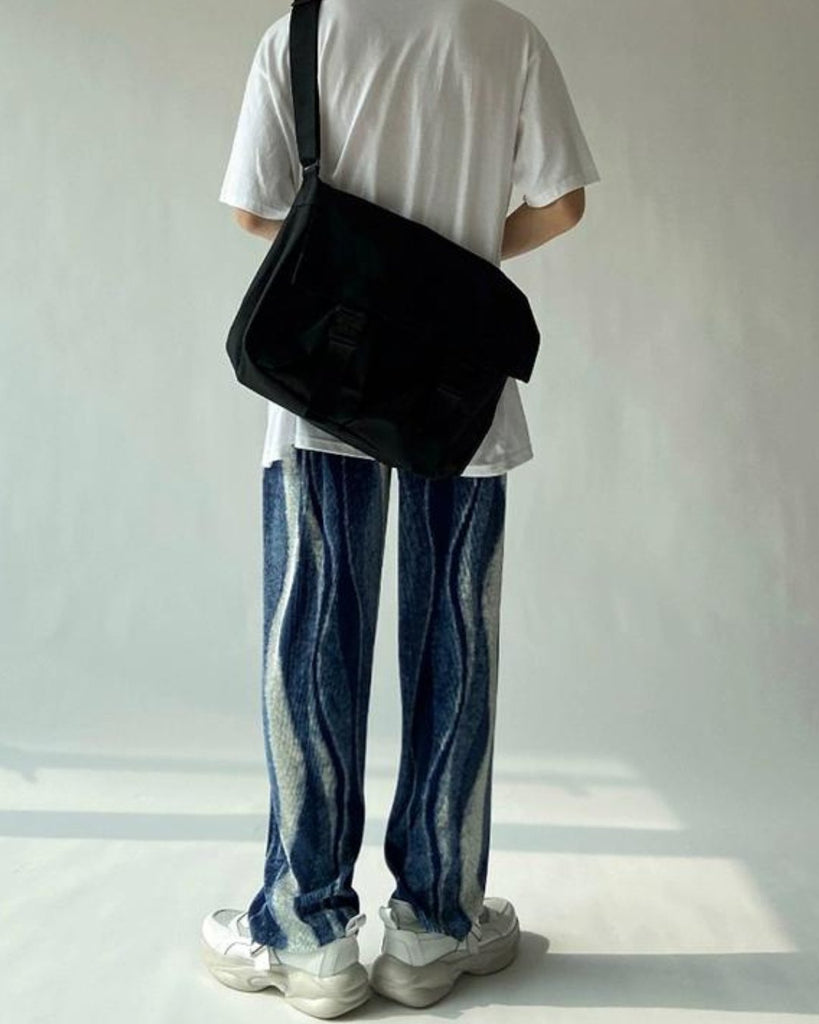 Full Pattern Pleated Easy Pants VCH0102 - KBQUNQ｜韓国メンズファッション通販サイト