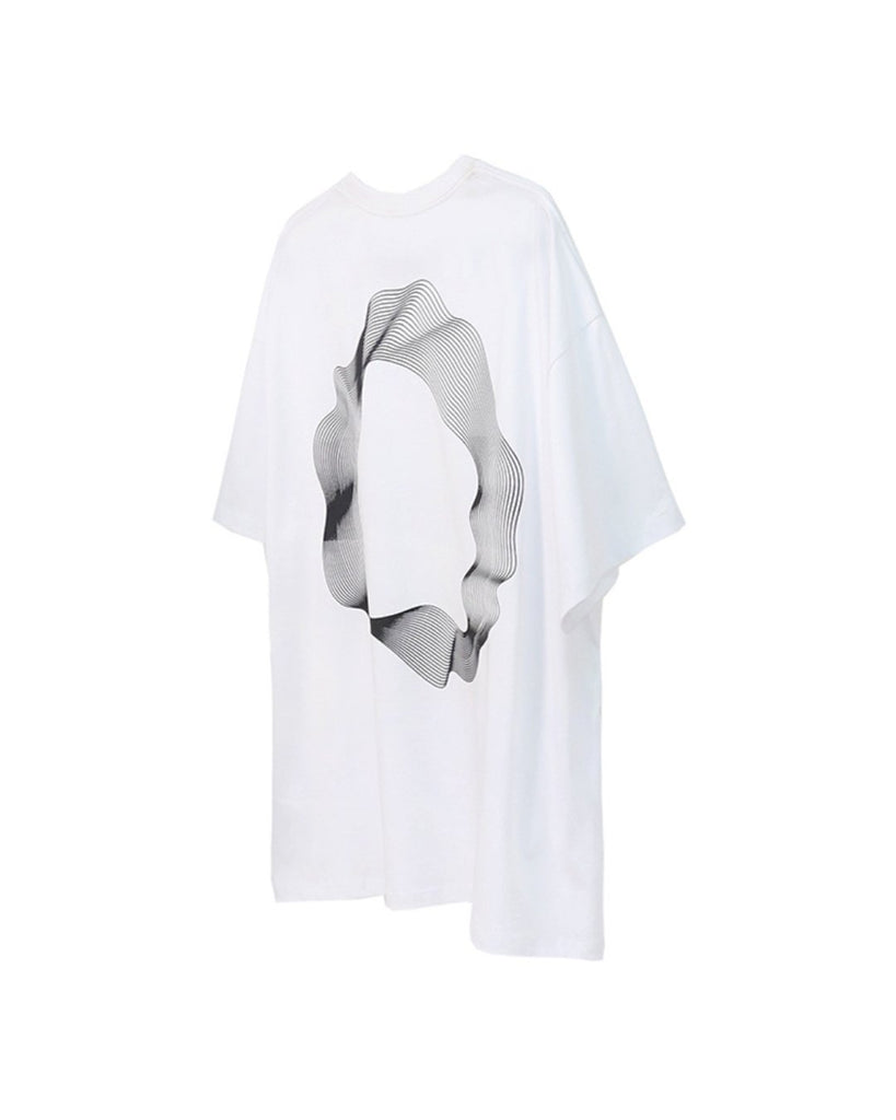 Geometric Curve Niche Print Short Sleeve ASD0037 - KBQUNQ｜韓国メンズファッション通販サイト