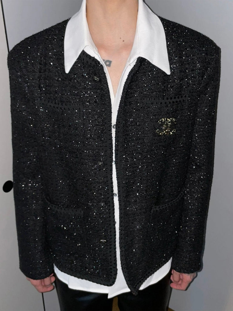 Glitter Tweed Jacket CHP0003 - KBQUNQ｜ファッション通販